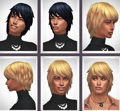 Birksches sims blog: Billie Hair for Sims 4