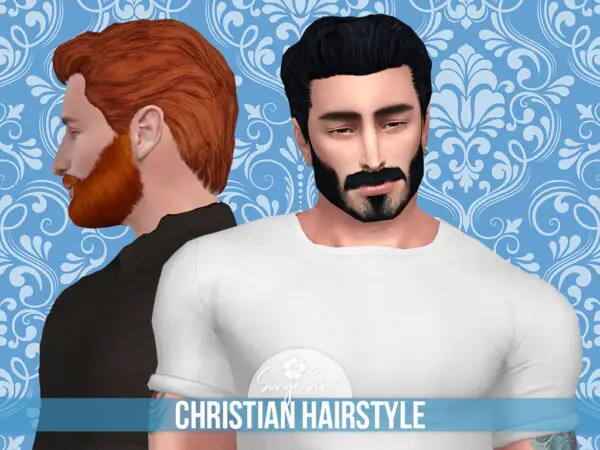 Mod The Sims: Christian Hair by SonyaSimsCC for Sims 4