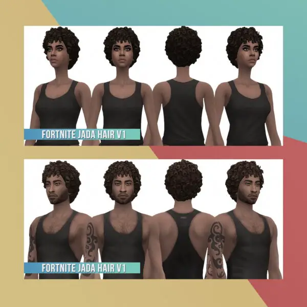Busted Pixels: Fortnite Conversion Hairs for Sims 4