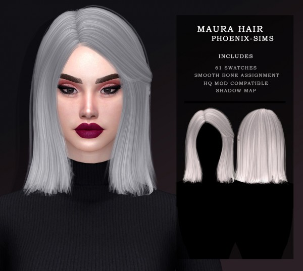 Phoenix Sims: Maura and Banks Hair for Sims 4