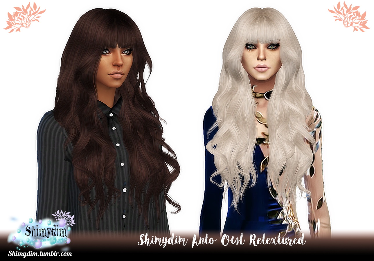 Shimydim Anto`s Owl Hair Retextured Sims 4 Hairs 1357