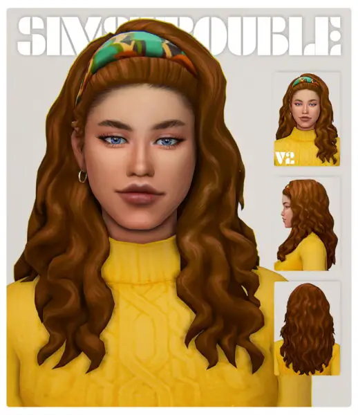 Simstrouble: Darlene Hair for Sims 4