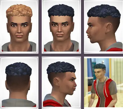 Birksches sims blog: Dillon Shaved Hair for Sims 4