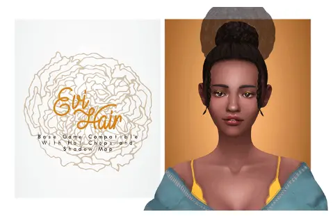 Isjao: Evi hair for Sims 4