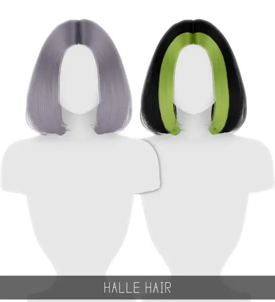 Simpliciaty: Halle Hair for Sims 4