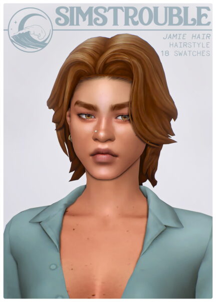Simstrouble: Jamie Hair for Sims 4