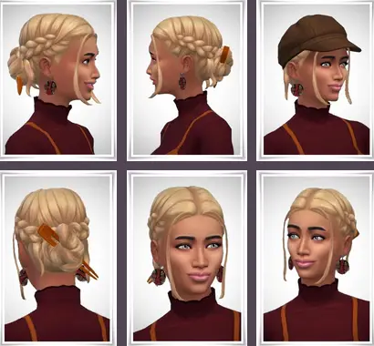 Birksches sims blog: Jasra Hair for Sims 4