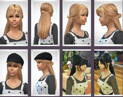 Birksches sims blog: June Hair for Sims 4
