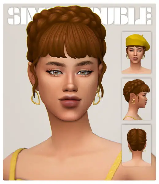 Simstrouble: Lalena Hair for Sims 4