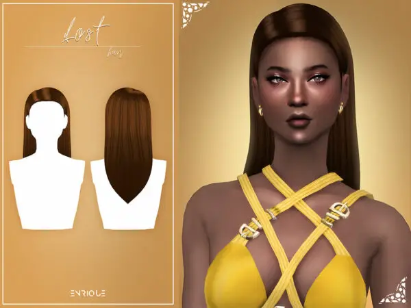 The Sims Resource: Lost Hair by Enriques4 for Sims 4