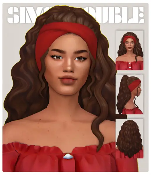 Simstrouble: Luna Hait for Sims 4