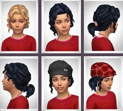 Birksches sims blog: Moni Kids Hair for Sims 4