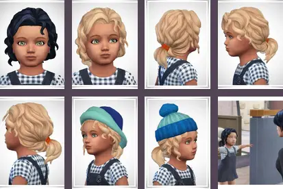 Birksches sims blog: Moni Toddler Hair for Sims 4