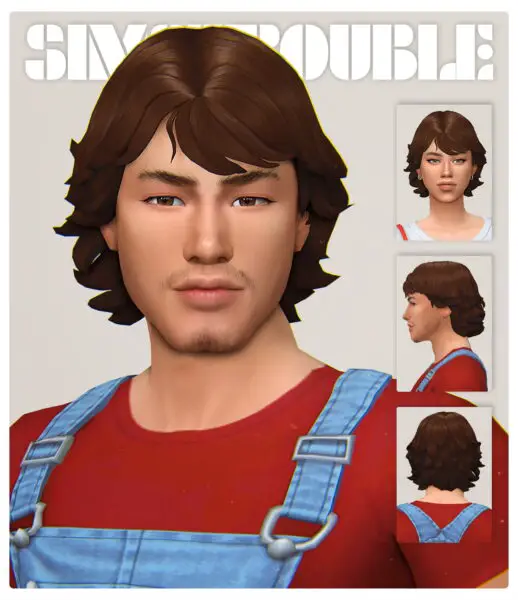 Simstrouble: Sammy Hair for Sims 4