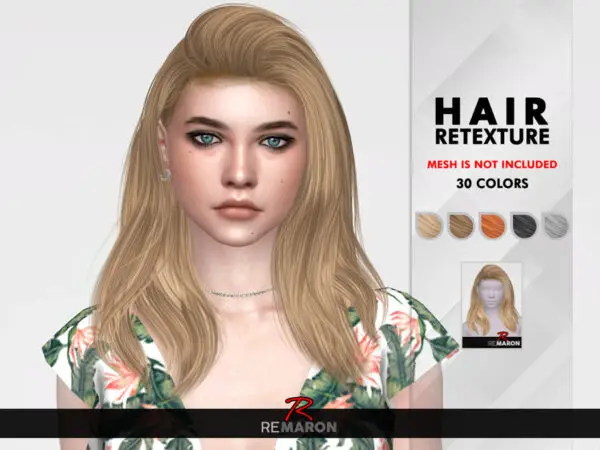 The Sims Resource: Wings TZ0607 hair retextured by remaron for Sims 4