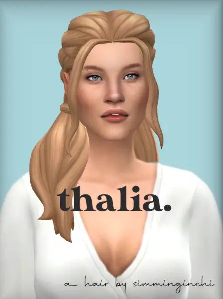 The Sims Resource: Tanya Hair by Leah Lillith for Sims 4