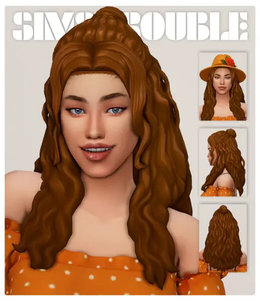 Simstrouble: Toril Hair for Sims 4
