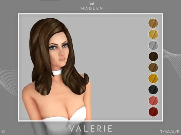 Madlen Sims: Valerie Hair for Sims 4