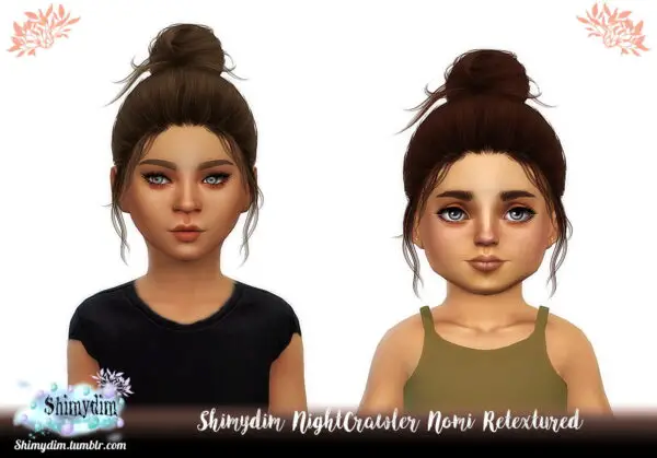 Shimydim: Nightcrawler`s Nomi hair retextured for Sims 4
