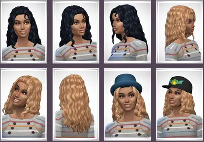 Birksches sims blog: Alison Hair for Sims 4