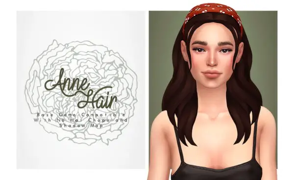 Isjao: Anne Hair for Sims 4