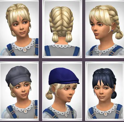 Birksches sims blog: April Kids Hair for Sims 4