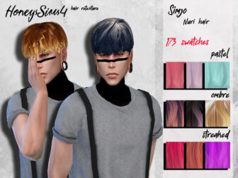 The Sims Resource - Azumane Asahi Hair v II