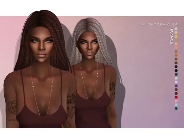 The Sims Resource: Lemonade Hair by Nightcrawler Sims for Sims 4