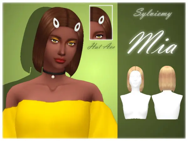 The Sims Resource: Mia Hairstyle Set for Sims 4