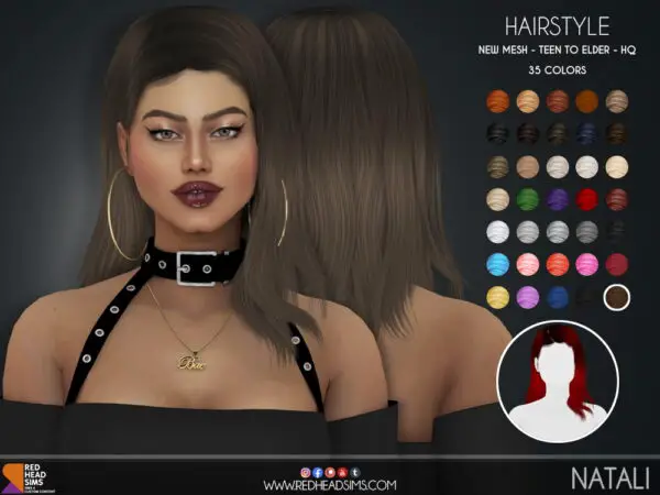 Coupure Electrique: Natali Hair for Sims 4