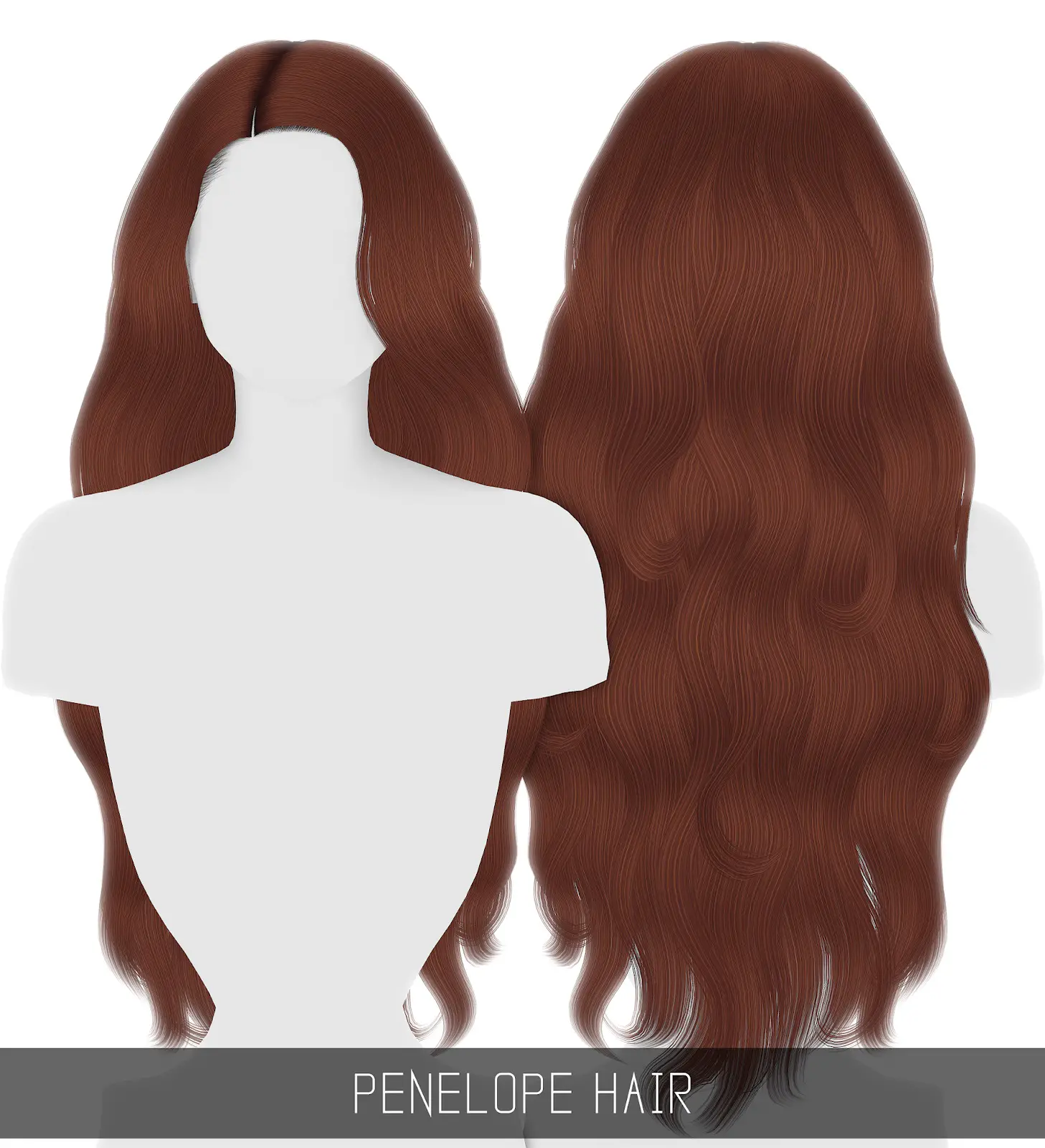 Simpliciaty: Penelope Hair ~ Sims 4 Hairs