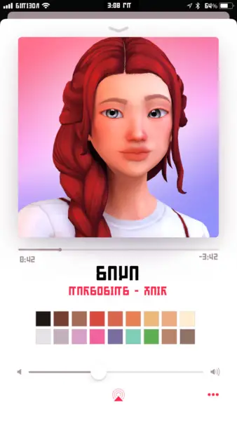 Marso Sims: Saya hair for Sims 4