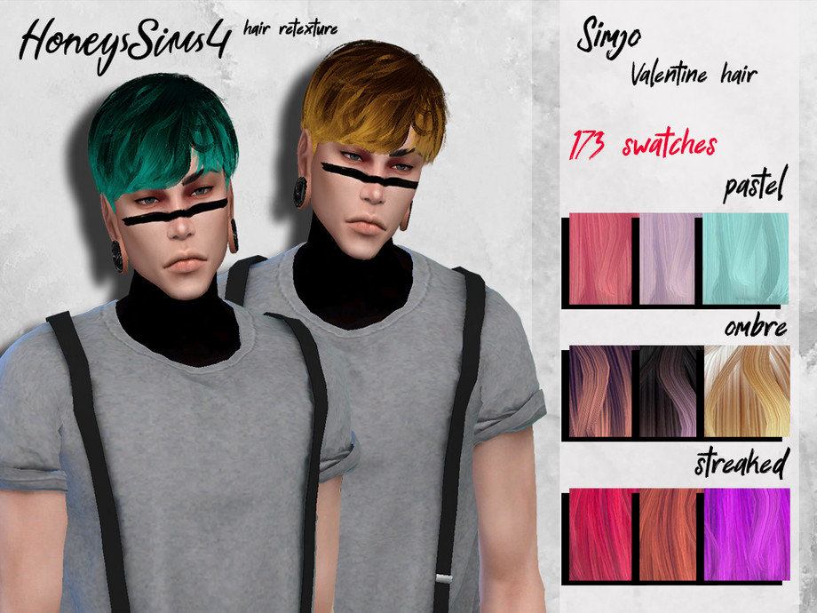 Wings Os1113 Hair Retextured By Remaron The Sims 4 Catalog 58D