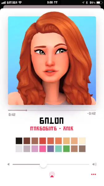 Marso Sims: Salva hair for Sims 4