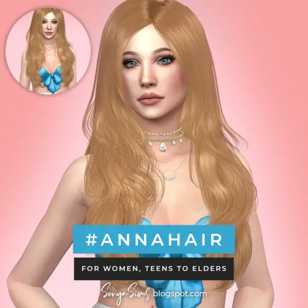Sonya Sims: Blair and Anna Hair for Sims 4