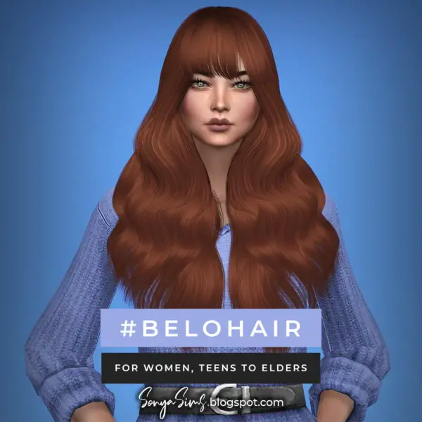 Sonya Sims: Belo and May Hair for Sims 4