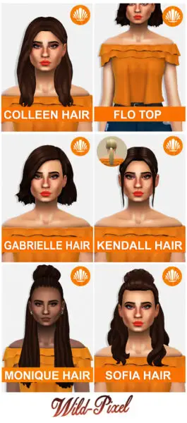 IMVikai: Summer in Sulani hair collection for Sims 4