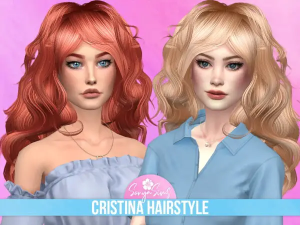 Sonya Sims: Cristina Hairstyle for Sims 4