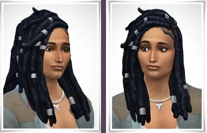The Sims Resource: Meba Hair for Sims 4