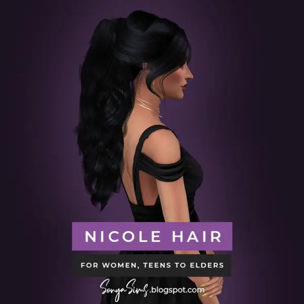Sonya Sims: Nicole and Victor hair for Sims 4