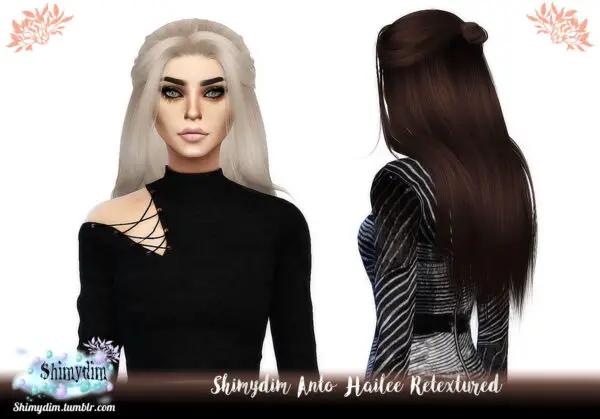 Shimydim: Anto`s Hailee Hair Retextured for Sims 4