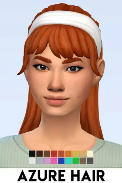 IMVikai: Azure Hair for Sims 4