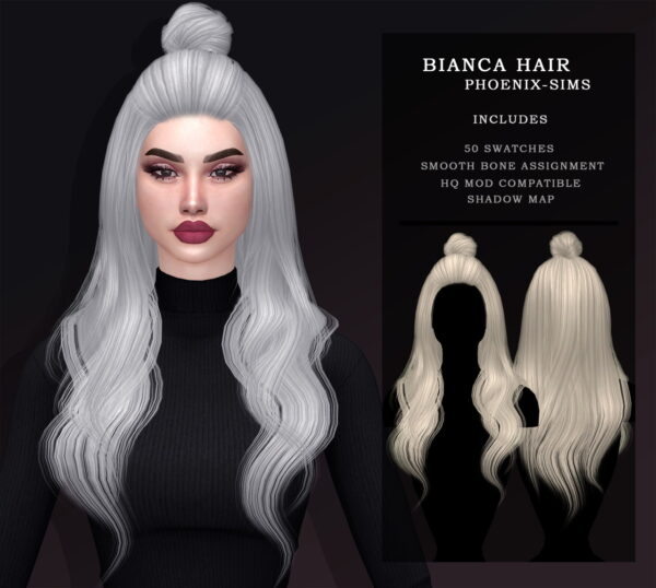 Phoenix Sims: Bianca and Ashley Hair for Sims 4