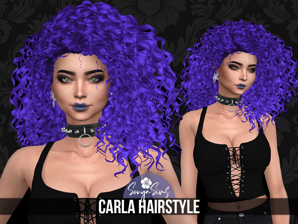 Carla Renea Sims Sonya Sims: Carla Hair - Sims 4 Hairs