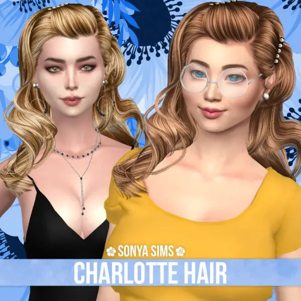 Sonya Sims: Charlotte Hair for Sims 4