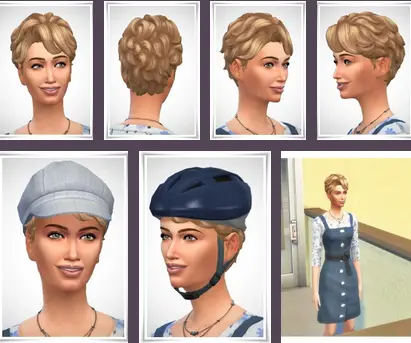 Birksches sims blog: Corinne Hair for Sims 4