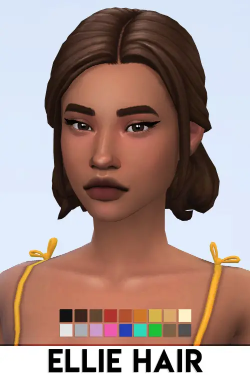 IMVikai: Ellie Hair ~ Sims 4 Hairs