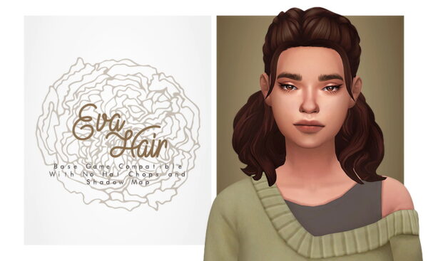 Isjao: Eva Hair for Sims 4