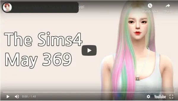 MAY Sims: MAY Hair 369F for Sims 4