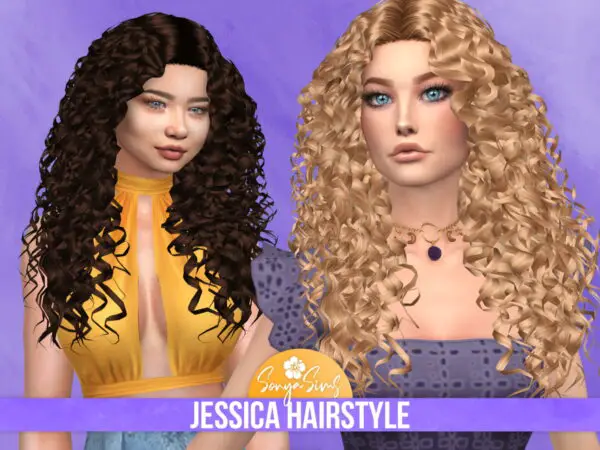 Sonya Sims: Jessica Hairstyle for Sims 4